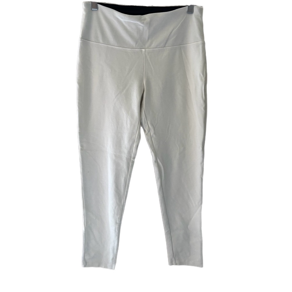 Cream-Colored Leggings with Tummy Control Waistband